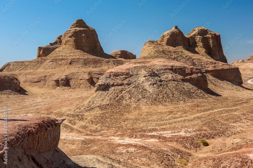 Karamay World Devil City, Yadan Landscape. Karamay, Xinjiang, China. Karamay World Devil City, Yadan Landscape. Karamay, Xinjiang, China.