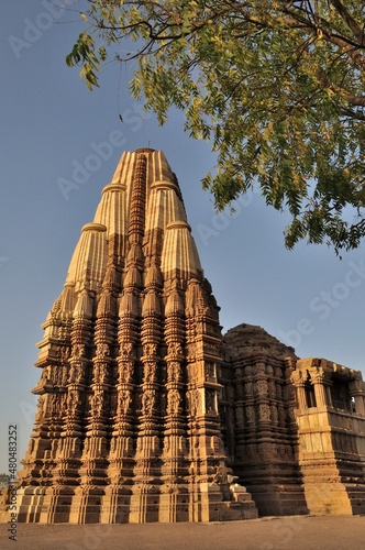 Eestern Temples of Khajuraho  Madya Pradesh  India. Khajuraho is an UNESCO world heritage site 