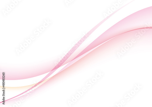 滑らかな曲線の抽象背景 ピンク