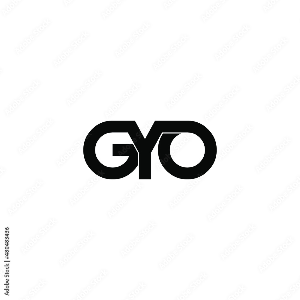 gyo letter initial monogram logo design gyo letter initial monogram logo design