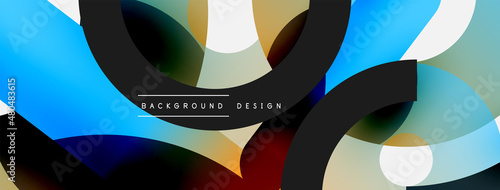 Circle abstract background. Vector illustration for wallpaper banner background card or landing page