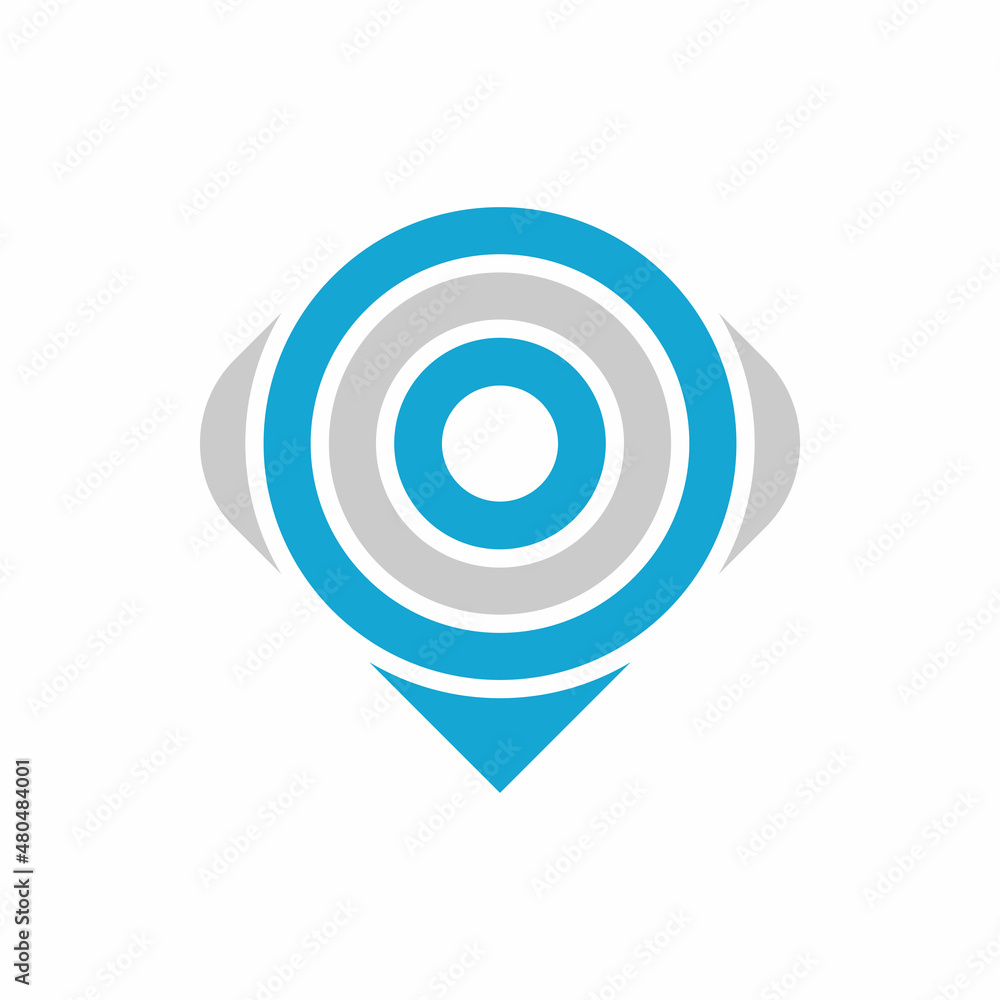 Pin Logo Design Element Pin Logo Design Element