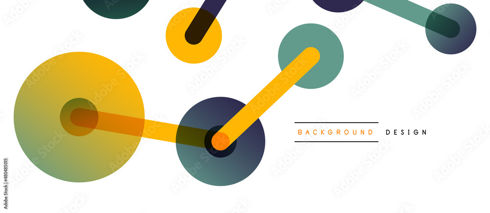 Line points connections geometric abstract background. Circles connected by lines. Trendy techno business template for wallpaper, banner, background or landing Line points connections geometric abstract background. Circles connected by lines. Trendy techno business template for wallpaper, banner, background or landing