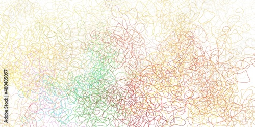 Light multicolor vector pattern with abstract shapes.