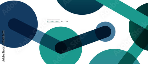 Abstract background. Round dots connected by lines. Trendy techno business template for wallpaper, banner, background or landing