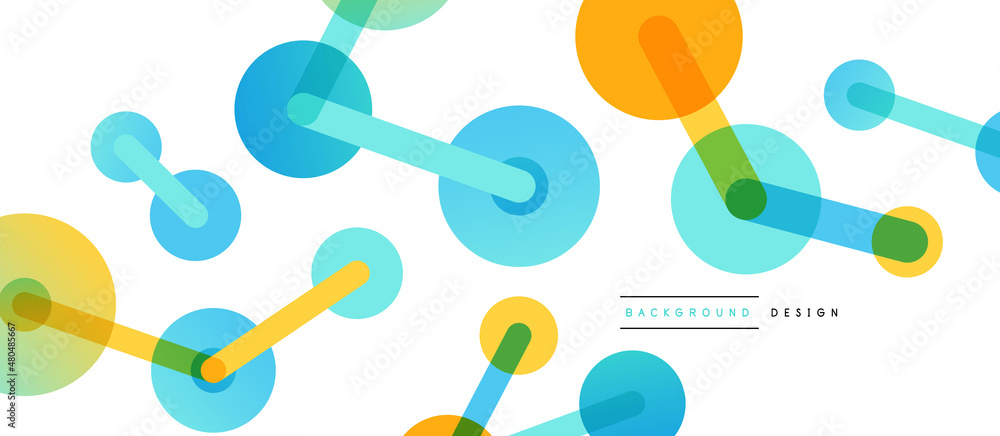 Line points connections geometric abstract background. Circles connected by lines. Trendy techno business template for wallpaper, banner, background or landing Line points connections geometric abstract background. Circles connected by lines. Trendy techno business template for wallpaper, banner, background or landing