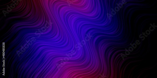 Dark Blue, Red vector pattern with lines.