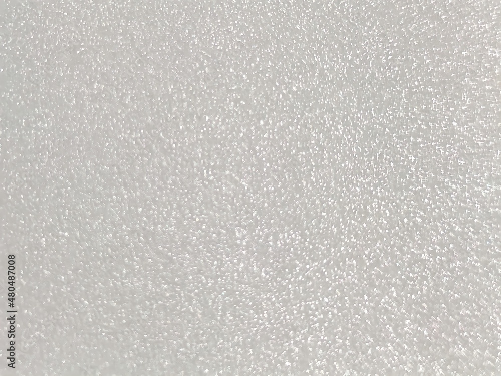 White background and patterns that occur from plastic foam