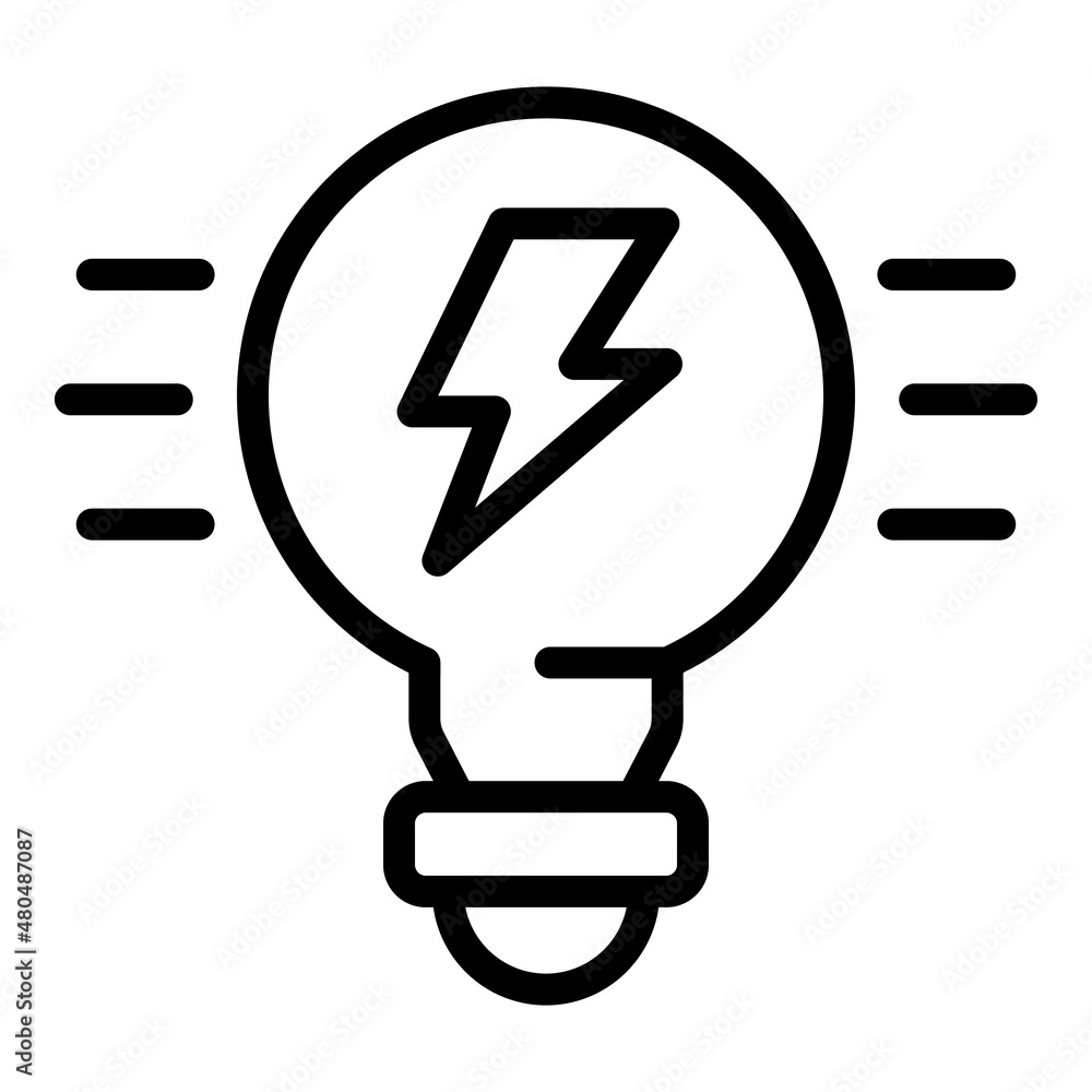 Seo idea bulb icon outline vector. Kpi site Seo idea bulb icon outline vector. Kpi site