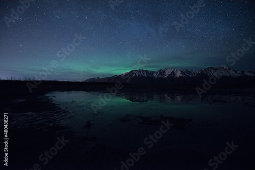 Northern Lights or Aurora Borealis in Alaska