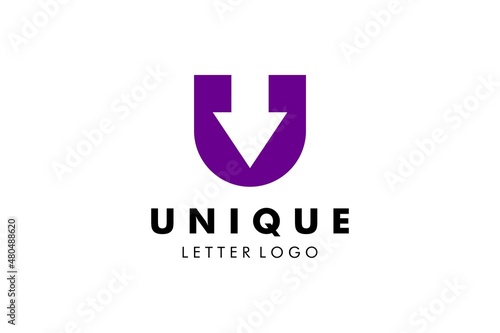 Letter U Logo : Suitable for Company Theme, Technology Theme, Initial Theme, Infographics and Other Graphic Related Assets.