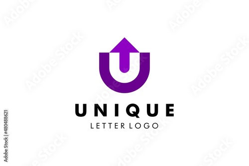 Letter U Logo : Suitable for Company Theme, Technology Theme, Initial Theme, Infographics and Other Graphic Related Assets.
