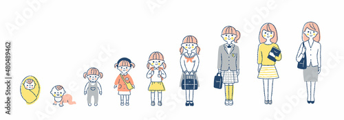 女性の成長段階