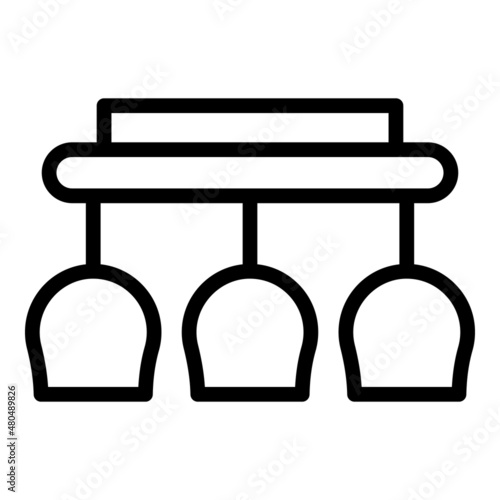Beer glass icon outline vector. Brewery tank