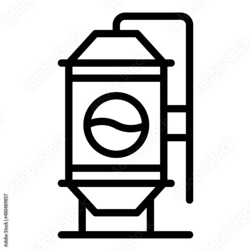 Brewery tank icon outline vector. Beer factory