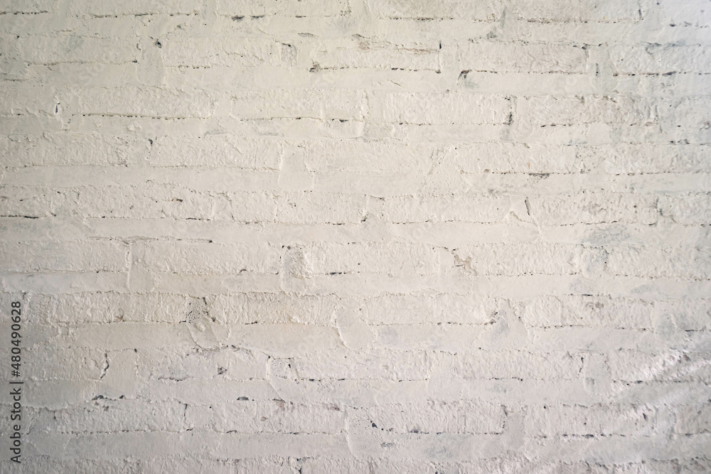 Vintage white grunge brick wall for texture and background Stock Photo ...