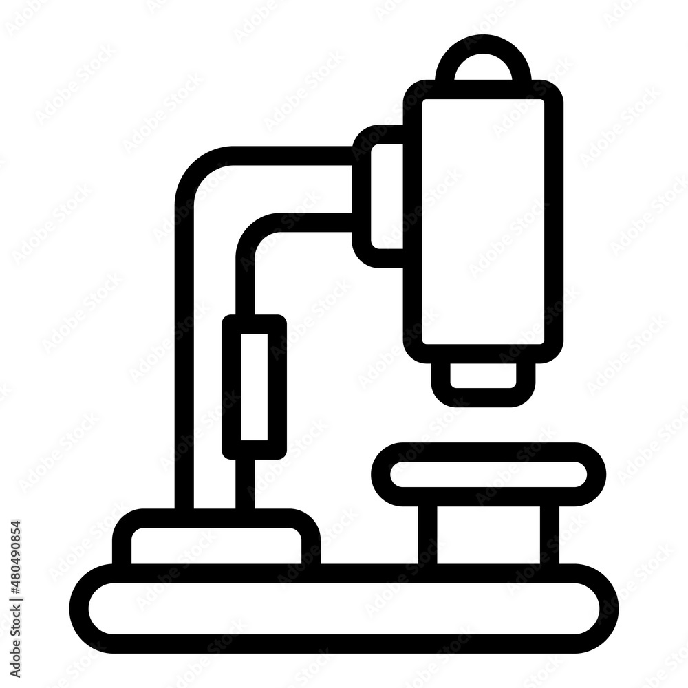 Microscope icon outline vector. Nurse health Microscope icon outline vector. Nurse health