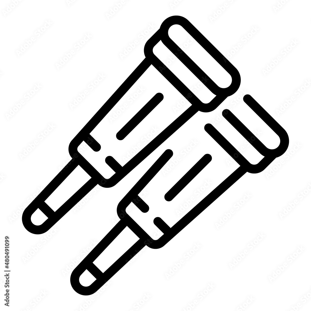 Crutches icon outline vector. Nurse care