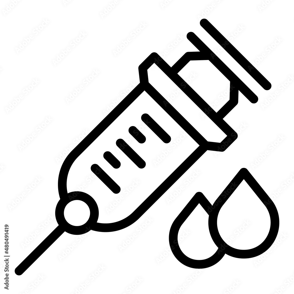 Nurse injection icon outline vector. Help service Nurse injection icon outline vector. Help service