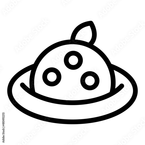 Jelly gummy icon outline vector. Candy bear