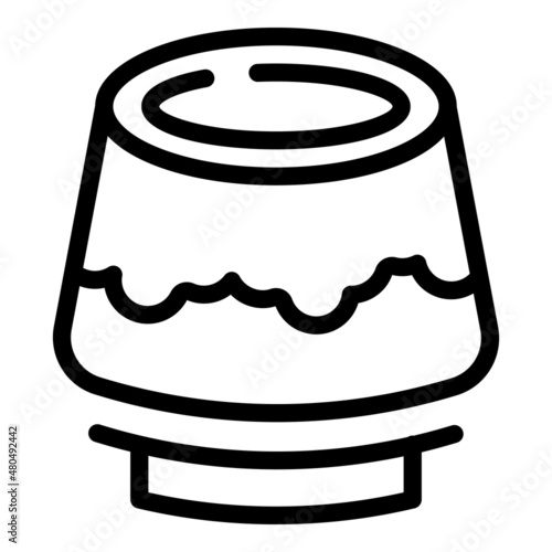 Chewy jelly icon outline vector. Gelatin gum