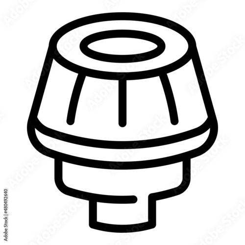 Jelly berry icon outline vector. Gelatin gum