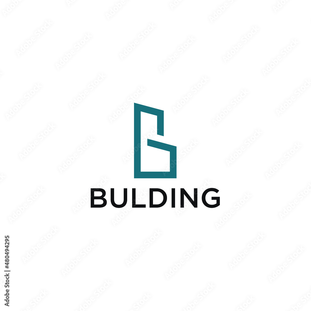 G letter logo design with abstract and flat graphics for real estate