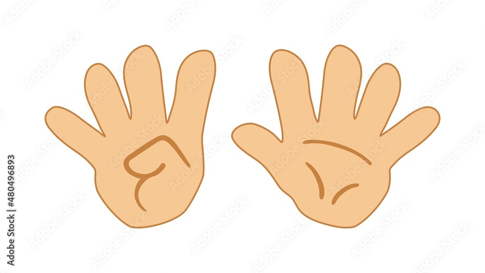 Nine fingers counting icon for education. Hands with fingers. Nine fingers counting icon for education. Hands with fingers.