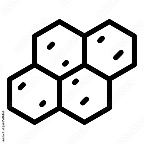Hexagon drywall icon outline vector. Wall plaster