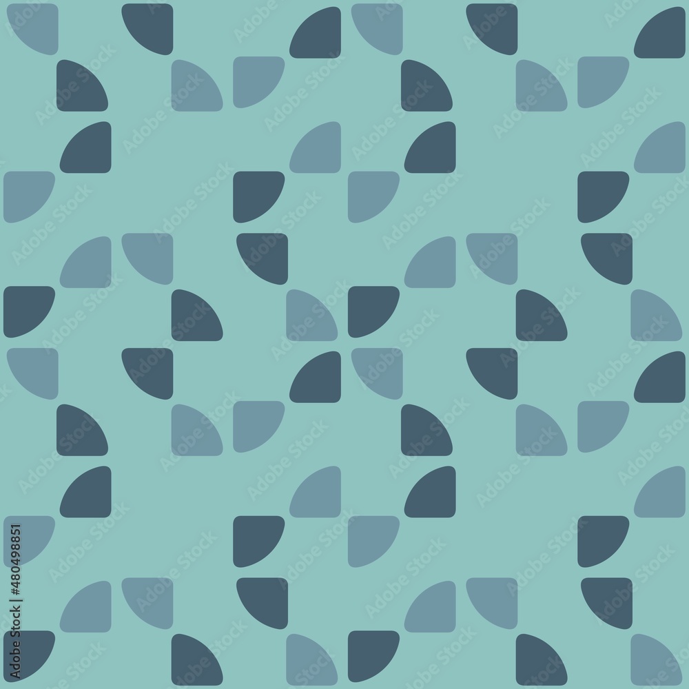 Rounded abstract seamless pattern - accent for any surfaces. Rounded abstract seamless pattern - accent for any surfaces.
