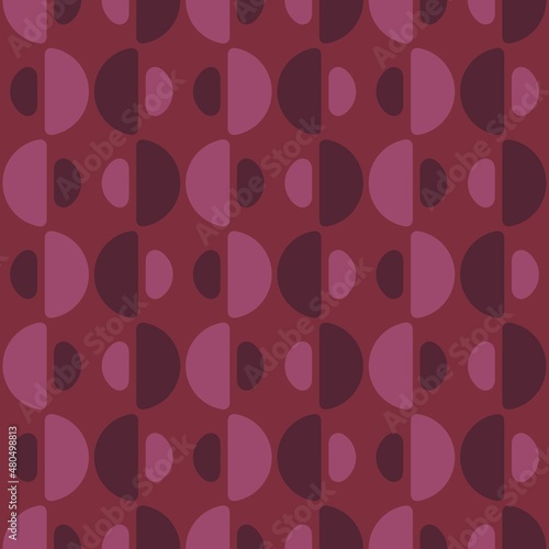 Rounded abstract seamless pattern - accent for any surfaces.