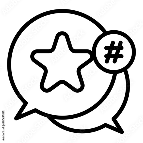 Delivery post icon outline vector. Smm cross