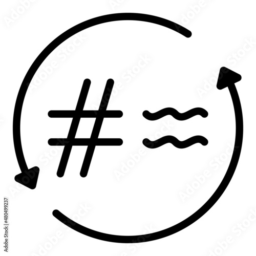 Fast post icon outline vector. Smm delivery