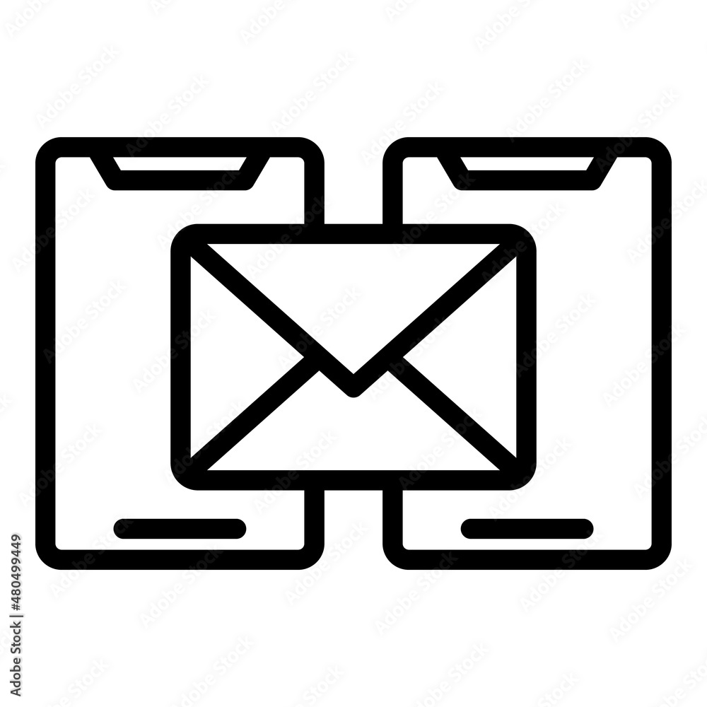 Customer post icon outline vector. Social media Customer post icon outline vector. Social media