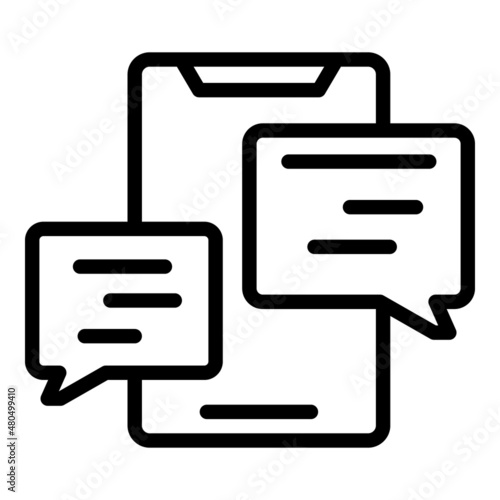Brand post icon outline vector. Smm cross