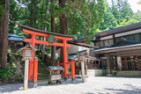 Gifu, Japan - Aug 02 2017- Hie Shrine. a famous historic site in Takayama, Gifu, Japan.