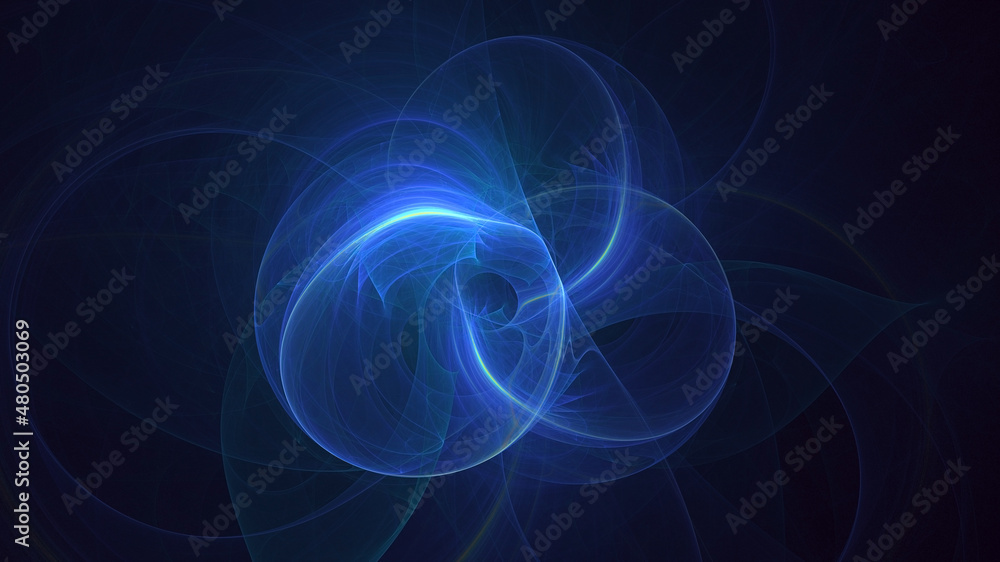 3D rendering abstract blue technology fractal background 3D rendering abstract blue technology fractal background
