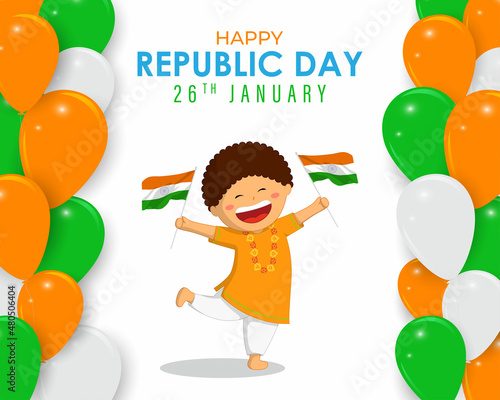 vector illustration for Indian happy republic day