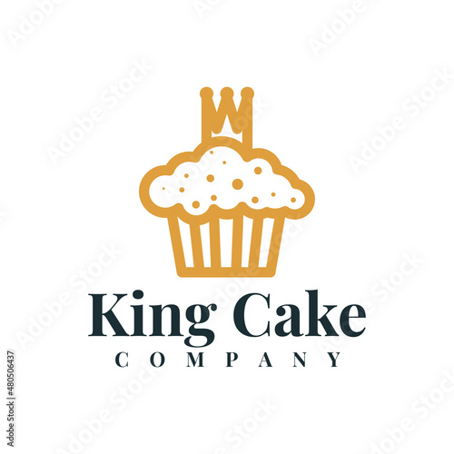 King cake company logo design