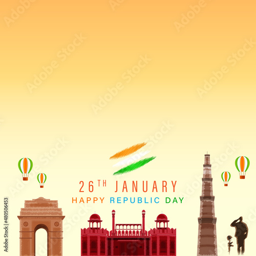 vector illustration for Indian happy republic day
