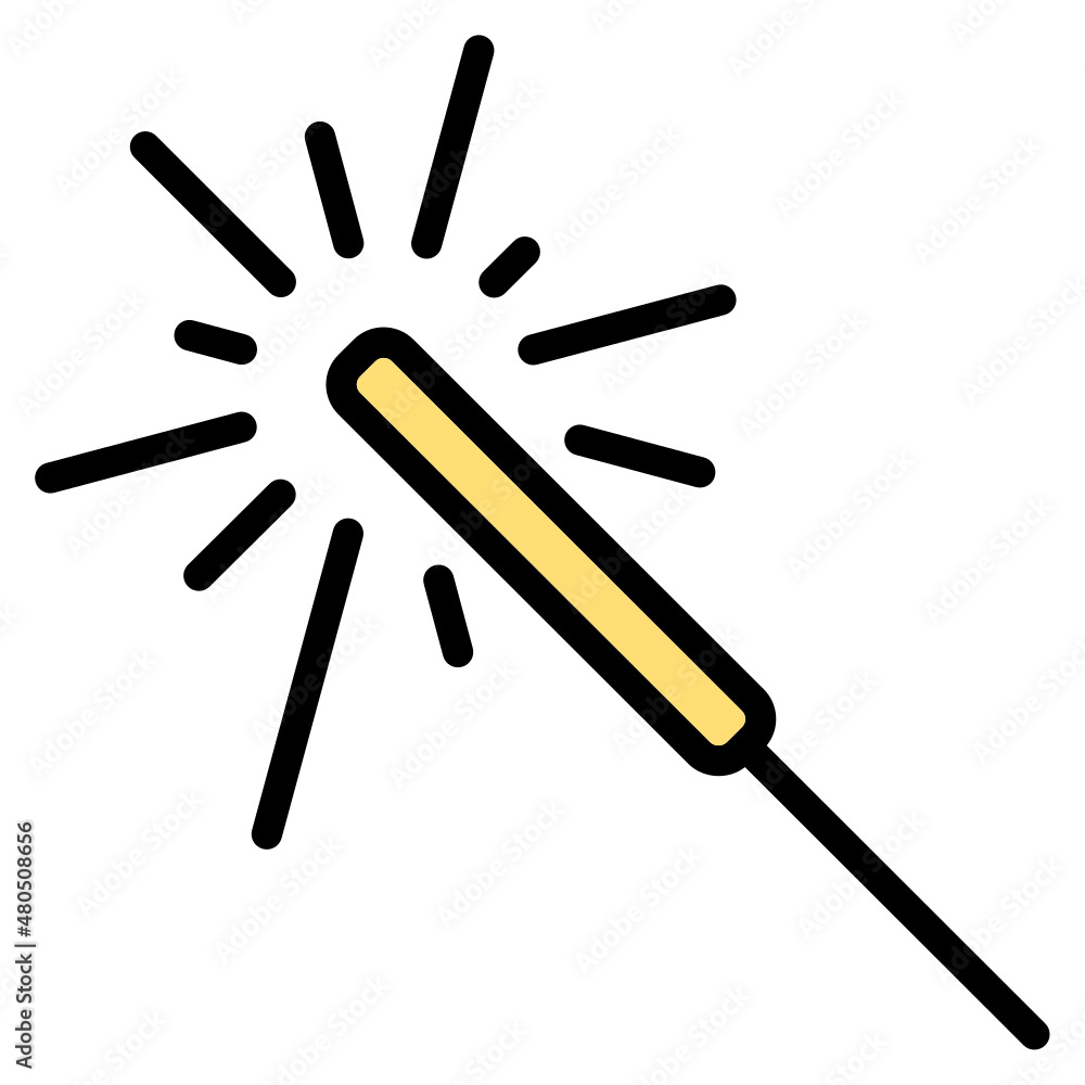 Sparkler filled line color icon Sparkler filled line color icon
