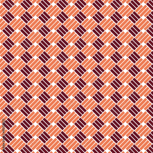 Parquet Pattern Design Background In Maroon Orange Color