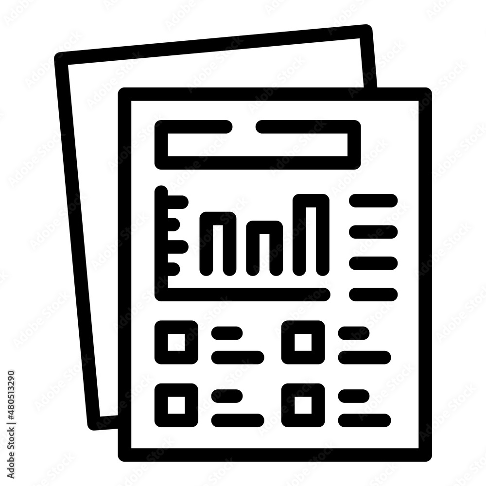 Paper element icon outline vector. Stand show Paper element icon outline vector. Stand show