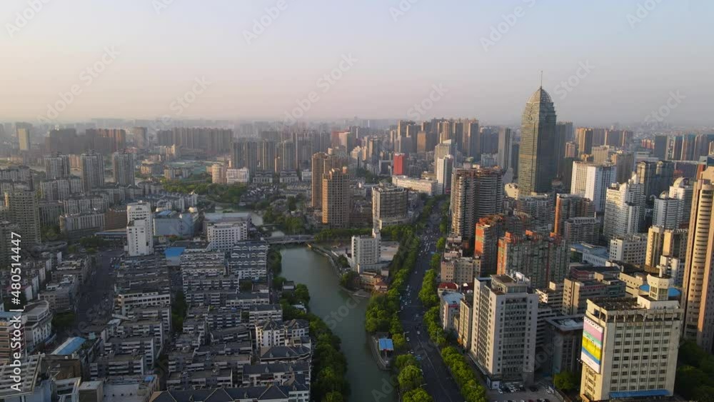 aerial photography wuxi city skyline aerial photography wuxi city skyline