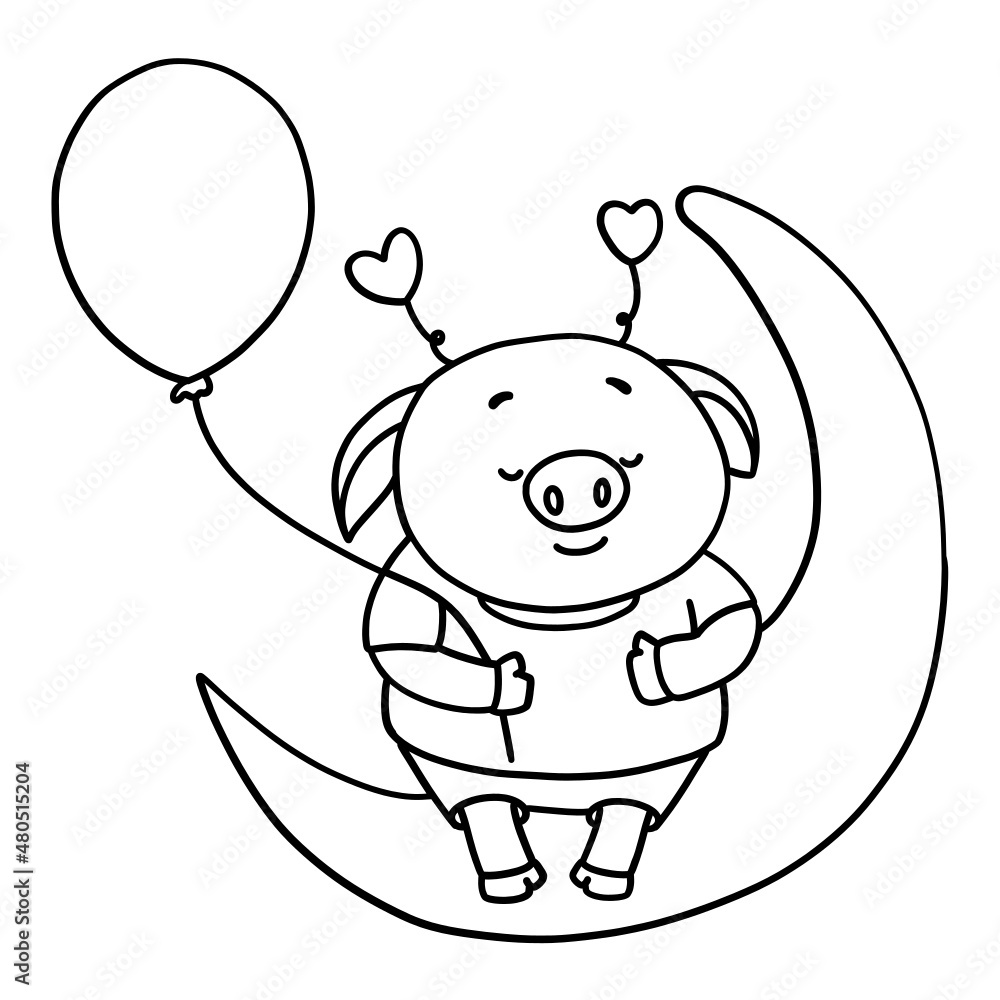 Valentine Pig outline design-SVG illustration for web, wedsite, application, presentation, Graphics design, branding, etc. Valentine Pig outline design-SVG illustration for web, wedsite, application, presentation, Graphics design, branding, etc.