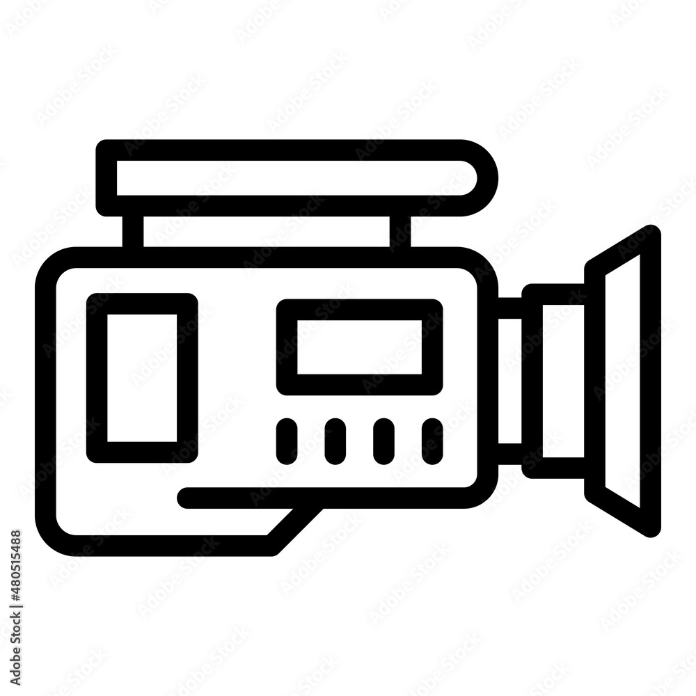Video cam icon outline vector. Studio equipment Video cam icon outline vector. Studio equipment