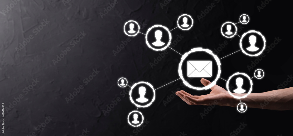 Email and user icon,sign,symbol marketing or newsletter concept, diagram.Sending email.Bulk mail.Email and sms marketing concept. Scheme of direct sales in business. List of clients for mailing. Email and user icon,sign,symbol marketing or newsletter concept, diagram.Sending email.Bulk mail.Email and sms marketing concept. Scheme of direct sales in business. List of clients for mailing.