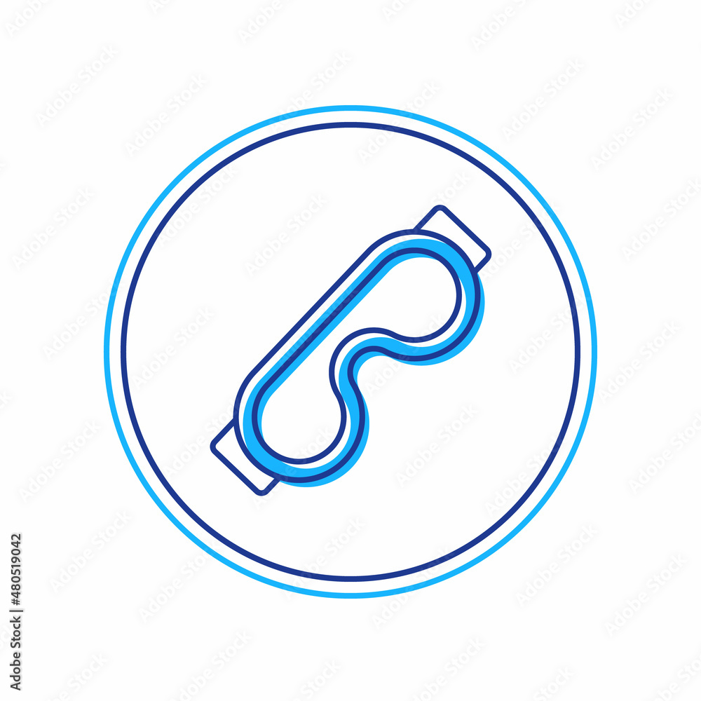 Filled outline Eye sleep mask icon isolated on white background. Sleeping mask. Vector Filled outline Eye sleep mask icon isolated on white background. Sleeping mask. Vector