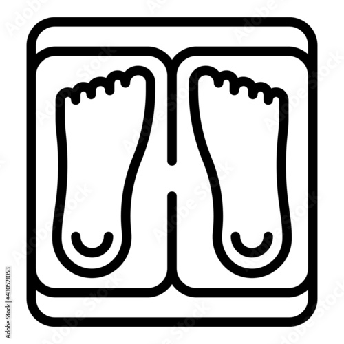 Leg hydro massage icon outline vector. Spa physical
