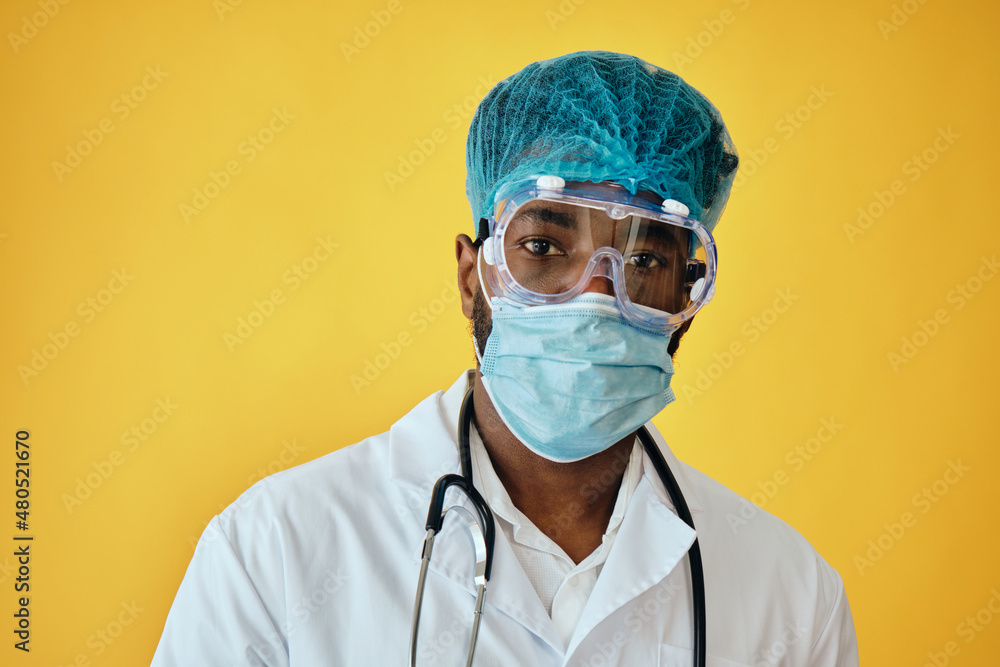 Male Doctor Wearing Protection From COVID-19 Male Doctor Wearing Protection From COVID-19